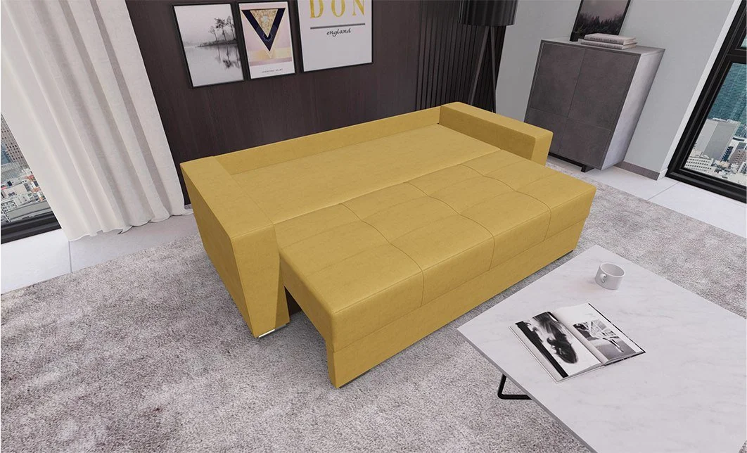Canapea Extensibilă Claudia Bonell Mini, Mustar 2