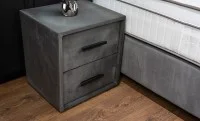 Set Pat Tapitat cu Saltea Bella Grey 180x200