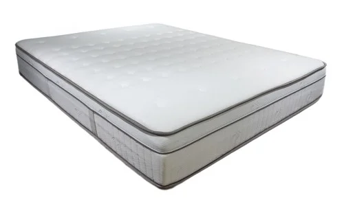 Set Pat Tapitat cu Saltea Bella Grey 180x200
