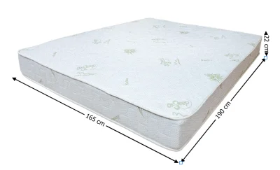 Saltea Bonell Aloe Vera, 165x190x22 cm