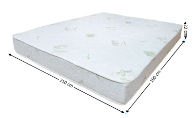 Saltea Bonell Aloe Vera, 210x190x22 cm