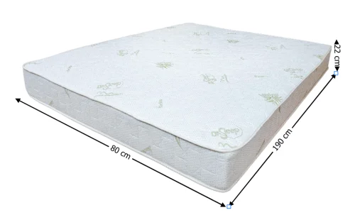 Saltea Bonell Aloe Vera, 80x190x22 cm