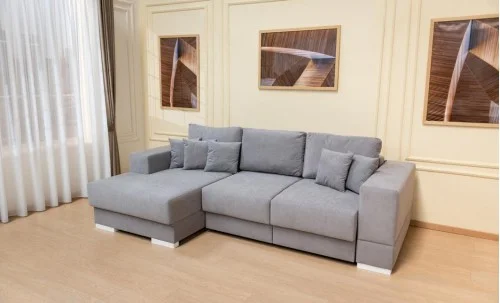 Colțar Extensibil Boston Gri  - Vega 10 Stânga
