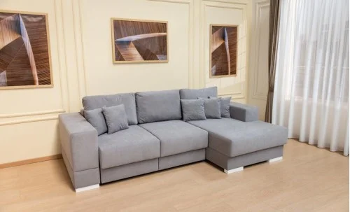 Colțar Extensibil Boston Gri - Vega 10 Dreapta	