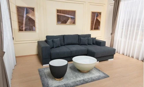 Colțar Extensibil Boston Gri Închis - Vega 35 Dreapta	