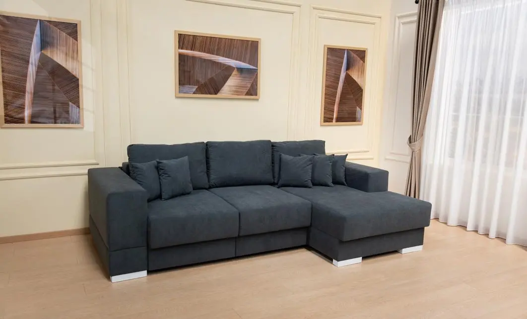 Colțar Extensibil Boston Gri Închis - Vega 35 Dreapta	 9