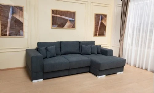 Colțar Extensibil Boston Gri Închis - Vega 35 Dreapta	
