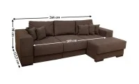 Colțar Extensibil Boston Maro - Vega 36 Dreapta	