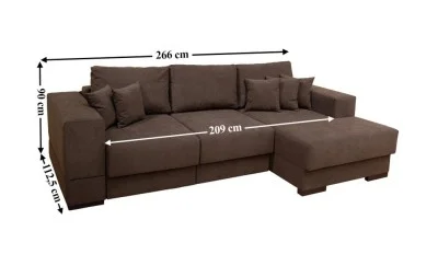 Colțar Extensibil Boston Maro - Vega 36 Dreapta	