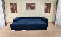 Colțar Extensibil Boston Albastru închis- Vega 39 Stânga