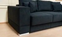 Colțar Extensibil Boston Negru - Vega 70 Dreapta	