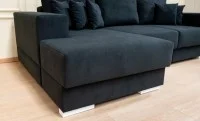 Colțar Extensibil Boston Negru - Vega 70 Stânga