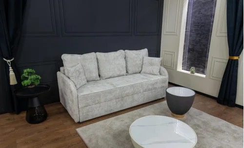 Canapea Extensibilă Adelina Bonell Mini, Gri deschis
