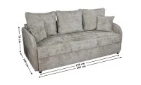 Canapea Extensibilă Adelina Bonell Mini, Maro Deschis 2