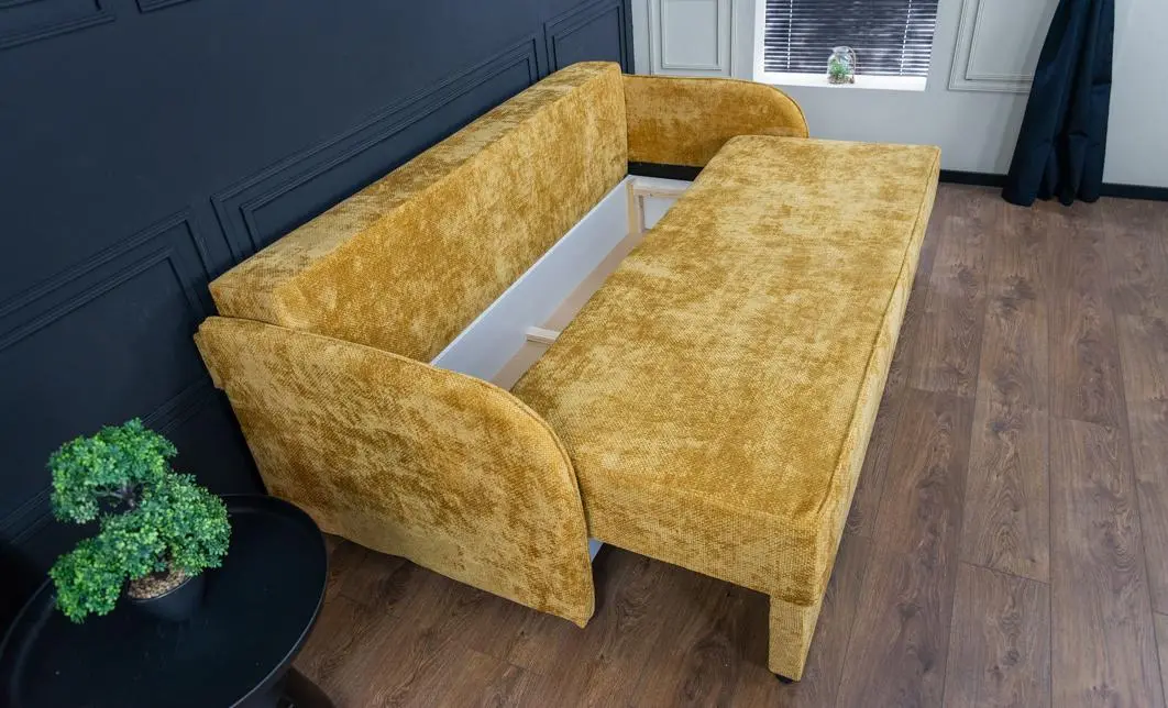 Canapea Extensibilă Adelina Bonell Mini, Muștar 8