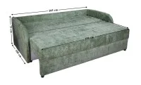 Canapea Extensibilă Adelina Bonell Mini, Verde 6