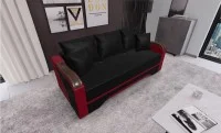 Canapea Extensibilă Bianca, Negru/Rosu