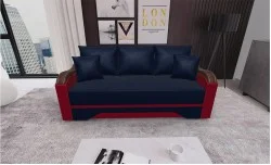 Canapea Extensibilă Bianca, Albastru inchis/Rosu