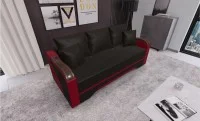 Canapea Extensibilă Bianca, Maro inchis/Rosu 1