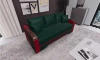 Canapea Extensibilă Bianca, Verde/Rosu