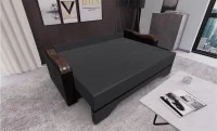 Canapea Extensibilă Bianca, Gri carbune 2