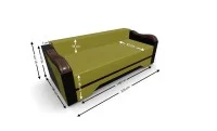Canapea Extensibilă Bianca, Verde masliniu 3