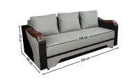 Canapea Extensibilă Bianca Memory, Maro deschis