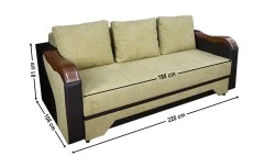 Canapea Extensibilă Bianca Memory, Mustar