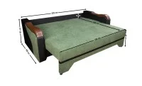 Canapea Extensibilă Bianca Memory, Verde 6