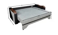 Canapea Extensibilă Bianca Memory, Gri 4