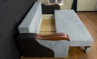 Canapea Extensibilă Bianca Memory, Gri albastrui 6