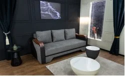 Canapea Extensibilă Bianca Memory, Gri închis