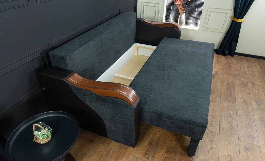 Canapea Extensibilă Bianca Memory, Negru 9