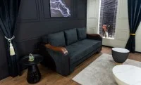 Canapea Extensibilă Bianca Memory, Negru 2