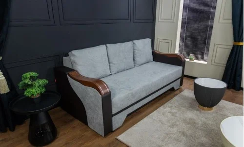 Canapea Extensibilă Bianca Memory, Gri albastrui