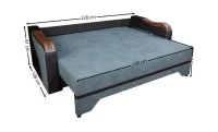 Canapea Extensibilă Bianca Bonell, Gri antracit 4