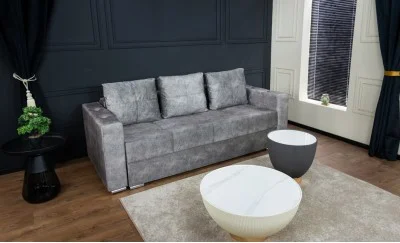 Canapea Extensibilă Vegas Bonell Mini, Gri deschis