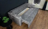Canapea Extensibilă Vegas Bonell Mini, Gri deschis 9