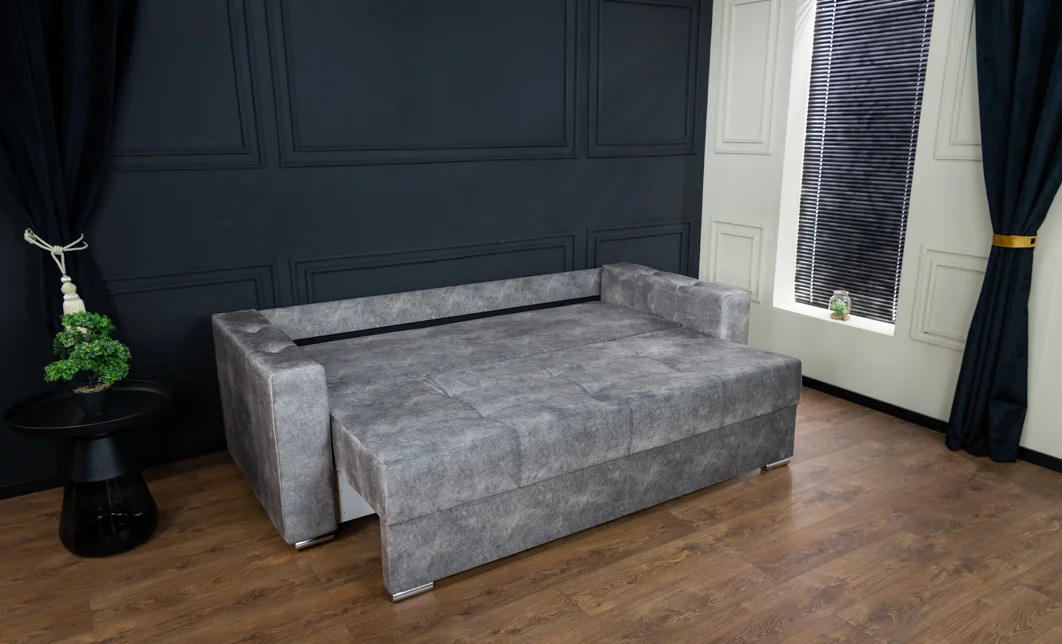 Canapea Extensibilă Vegas Bonell Mini, Gri deschis 5