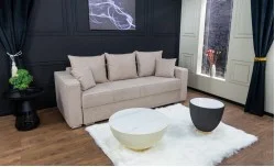 Canapea Extensibilă Claudia Memory Max, Bej