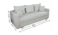 Canapea Extensibilă Claudia Memory Max, Bej 3