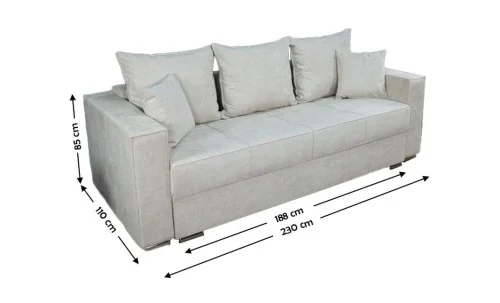 Canapea Extensibilă Claudia Memory Max, Bej