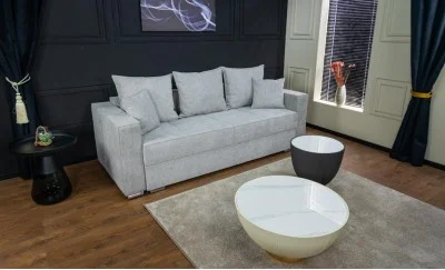 Canapea Extensibilă Claudia Bonell Mini, Gri deschis