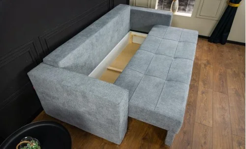 Canapea Extensibilă Claudia Memory Max, Gri albastrui