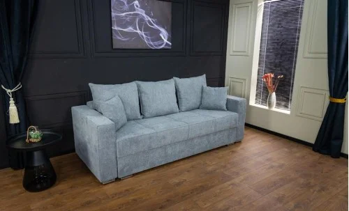 Canapea Extensibilă Claudia Memory Max, Gri albastrui