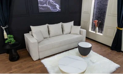 Canapea Extensibilă Claudia Bonell Mini, Alb