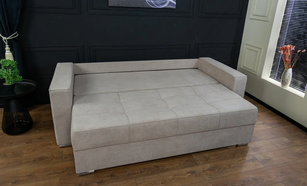 Canapea Extensibilă Claudia Memory Mini, Crem deschis 7