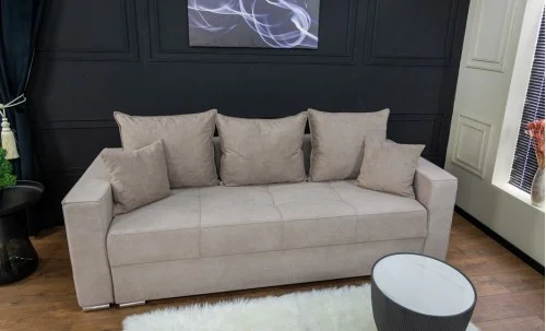 Canapea Extensibilă Claudia Memory Mini, Crem deschis