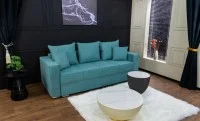 Canapea Extensibilă Claudia Bonell Mini, Cyan
