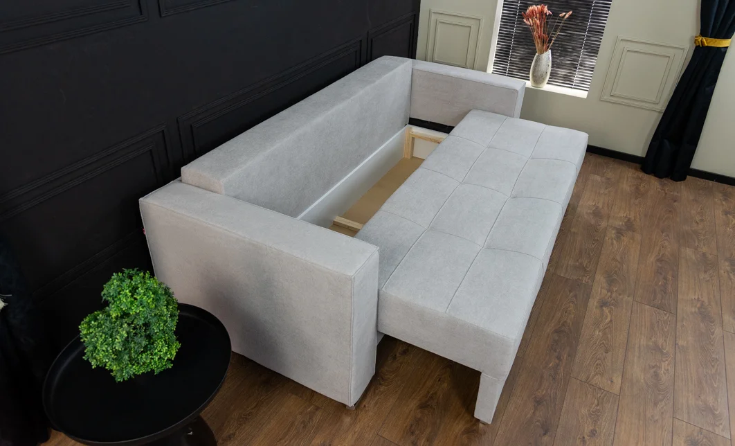 Canapea Extensibilă Claudia Bonell Mini, Gri Deschis 8
